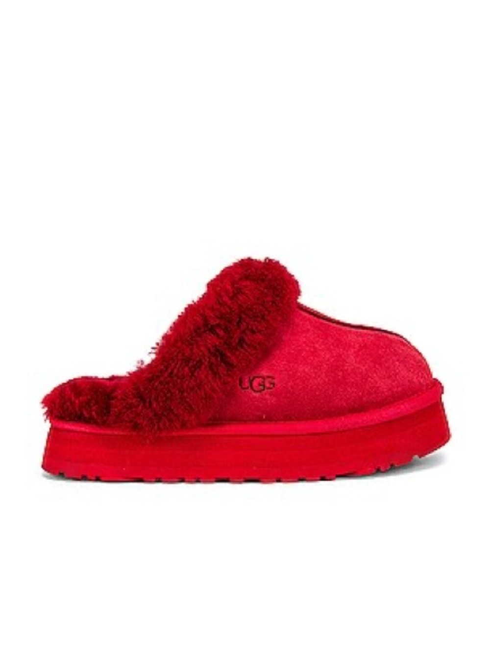 UGG Red Shearling Slide